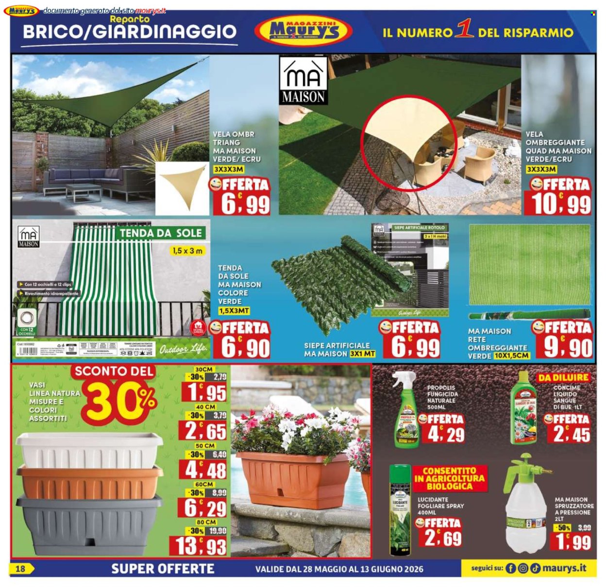 Volantino Maury's - 28/5/2026 - 13/6/2026. Pagina 18
