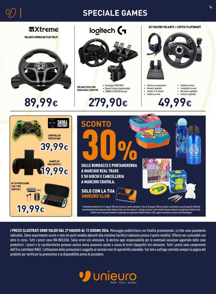 Volantino Unieuro - 27/5/2026 - 12/6/2026. Pagina 9