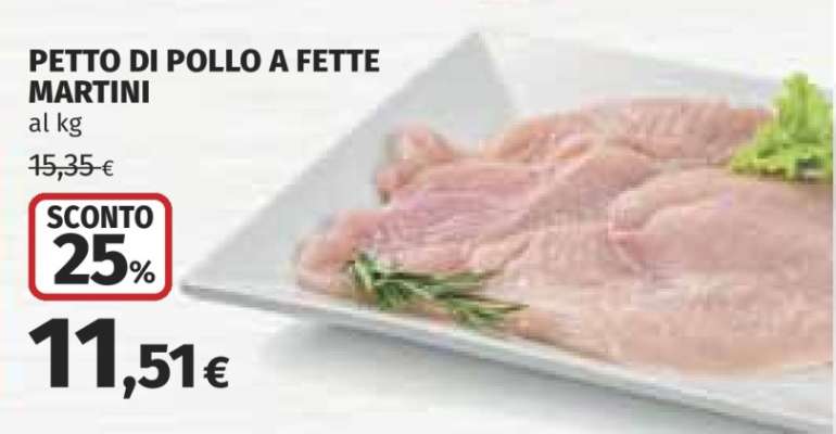 PETTO DI POLLO A FETTE MARTINI