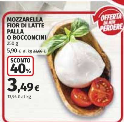 MOZZARELLA FIOR DI LATTE PALLA O BOCCONCINI