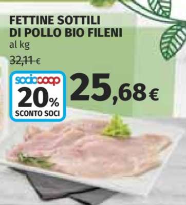 FETTINE SOTTILI DI POLLO BIO FILENI