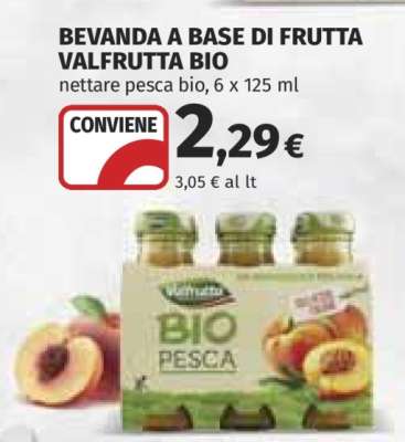 BEVANDA A BASE DI FRUTTA VALFRUTTA BIO