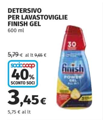 Detersivo per Lavastoviglie Finish Gel