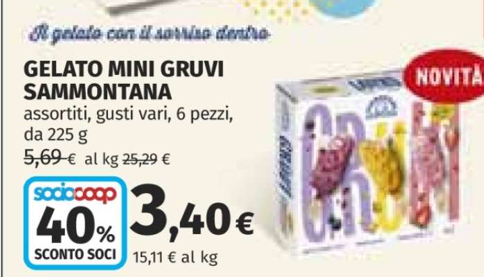 GELATO MINI GRUVI SAMMONTANA