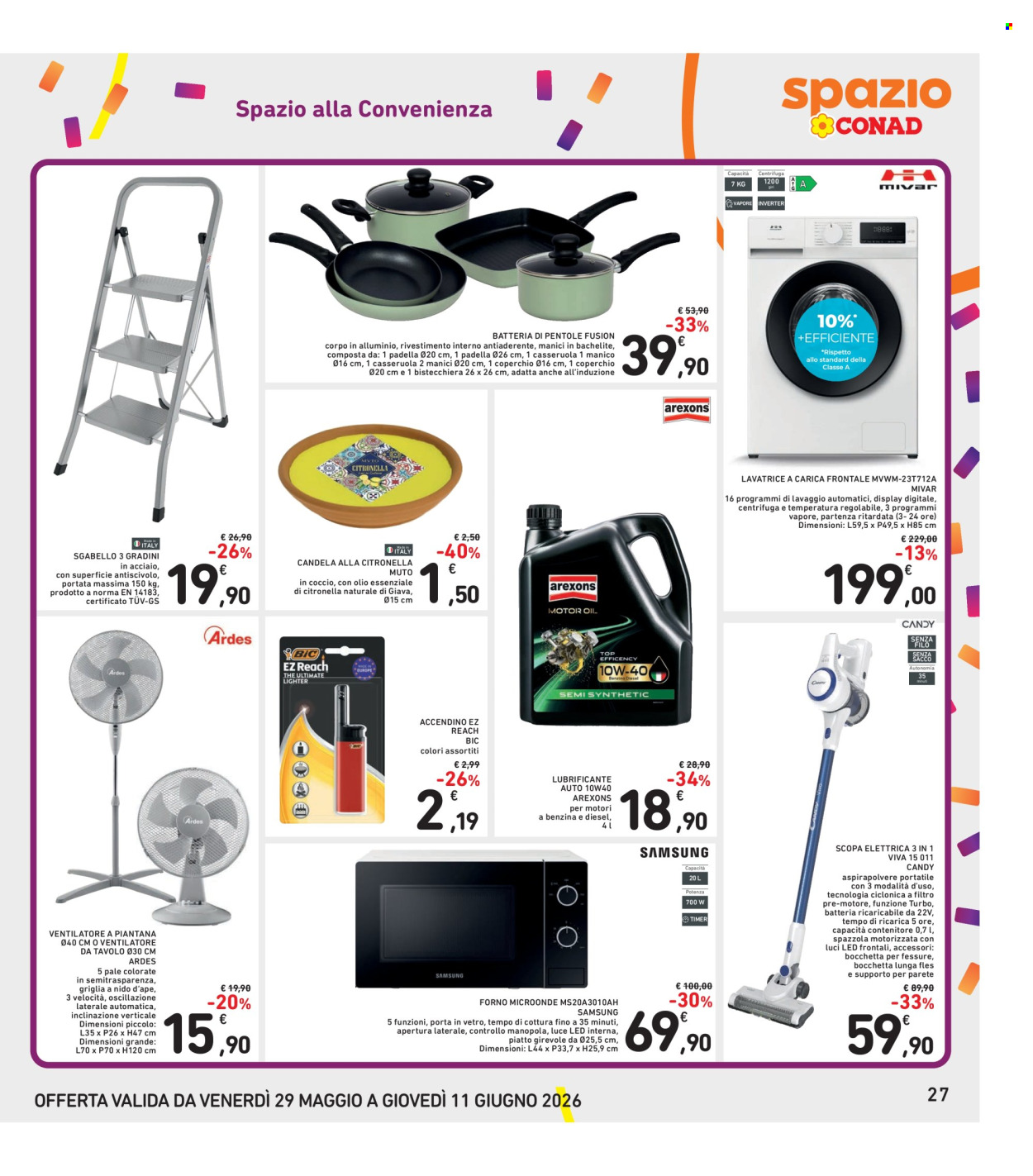 Leták Spazio Conad - 29.5.2026 - 11.6.2026. Strana 27