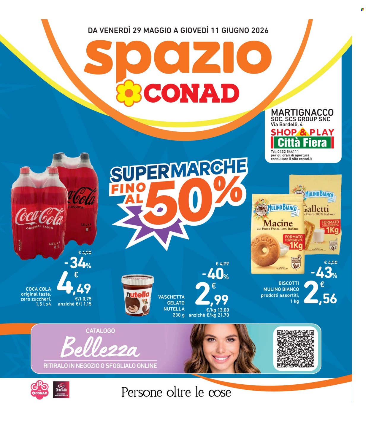 Leták Spazio Conad - 29.5.2026 - 11.6.2026. Strana 1