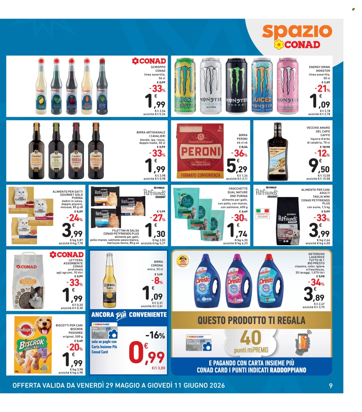 Leták Spazio Conad - 29.5.2026 - 11.6.2026. Strana 9