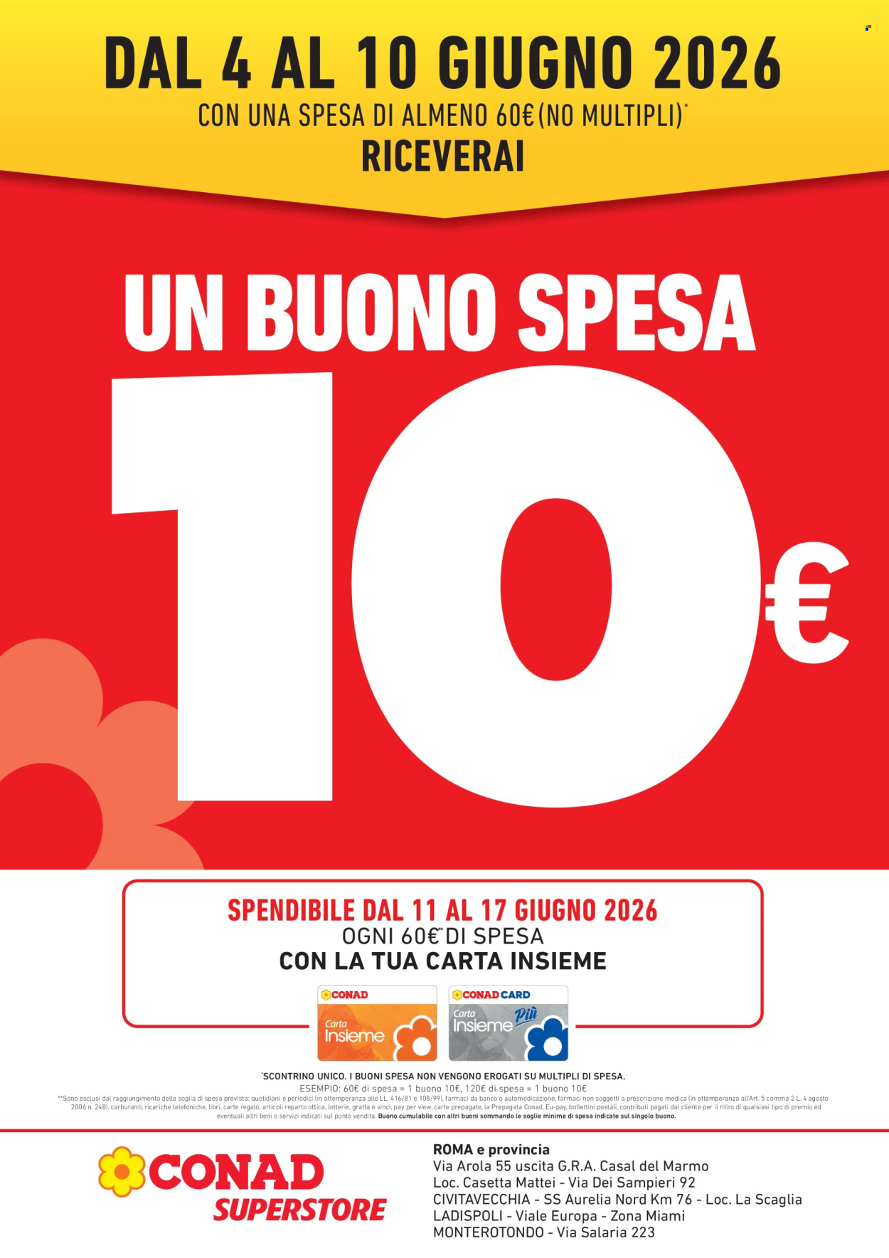 Leták Conad - 4.6.2026 - 10.6.2026. Strana 1