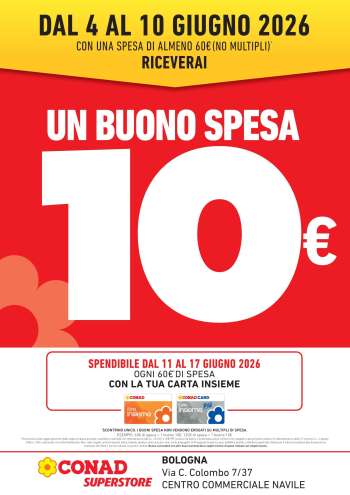 Volantino Conad Superstore - 4/6/2026 - 10/6/2026.