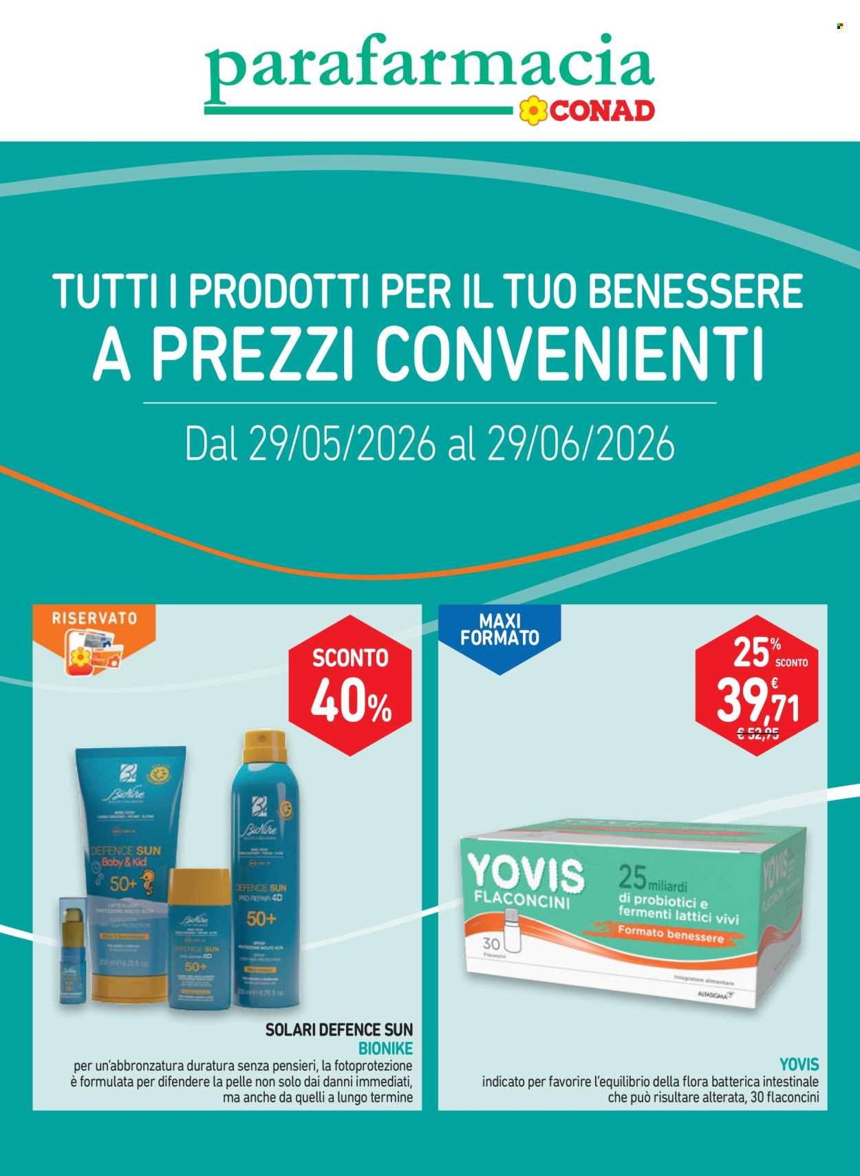 Volantino Conad - 29/5/2026 - 29/6/2026. Pagina 1