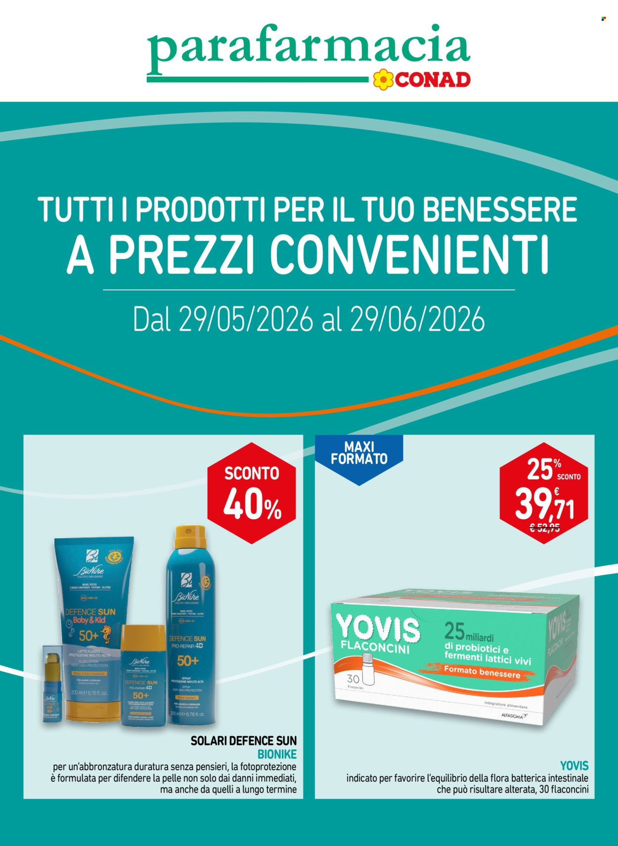 Volantino Conad - 29/5/2026 - 29/6/2026. Pagina 1
