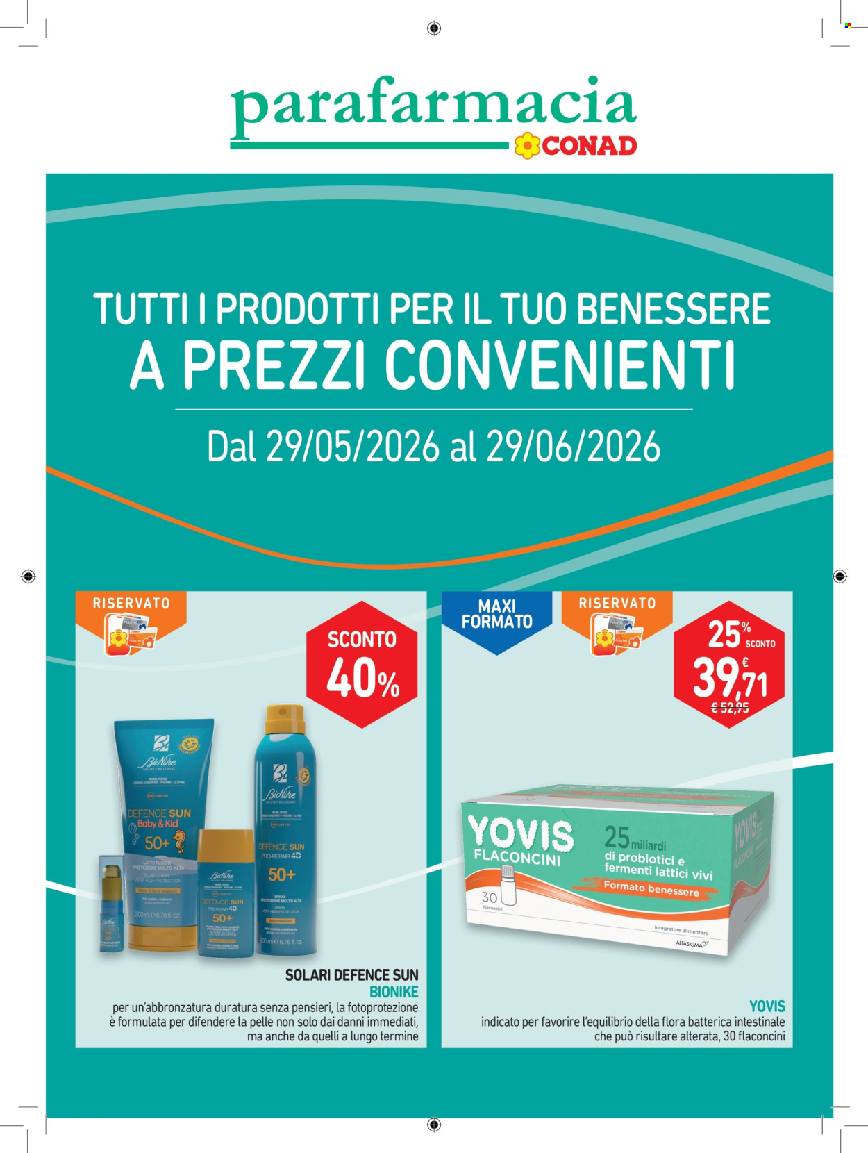 Volantino Conad - 29/5/2026 - 29/6/2026. Pagina 1