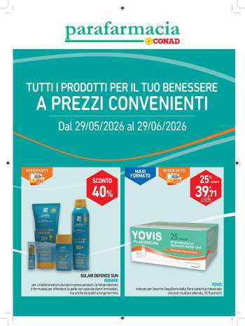 Volantino Conad - 29/5/2026 - 29/6/2026.