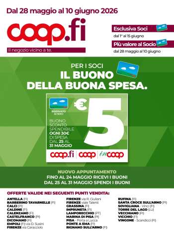 Volantino Coop - 28/5/2026 - 10/6/2026.
