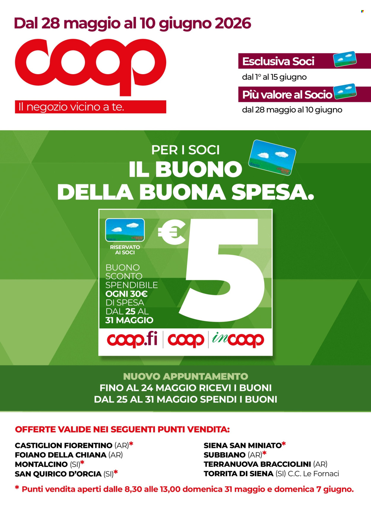 Volantino Coop - 28/5/2026 - 10/6/2026. Pagina 1