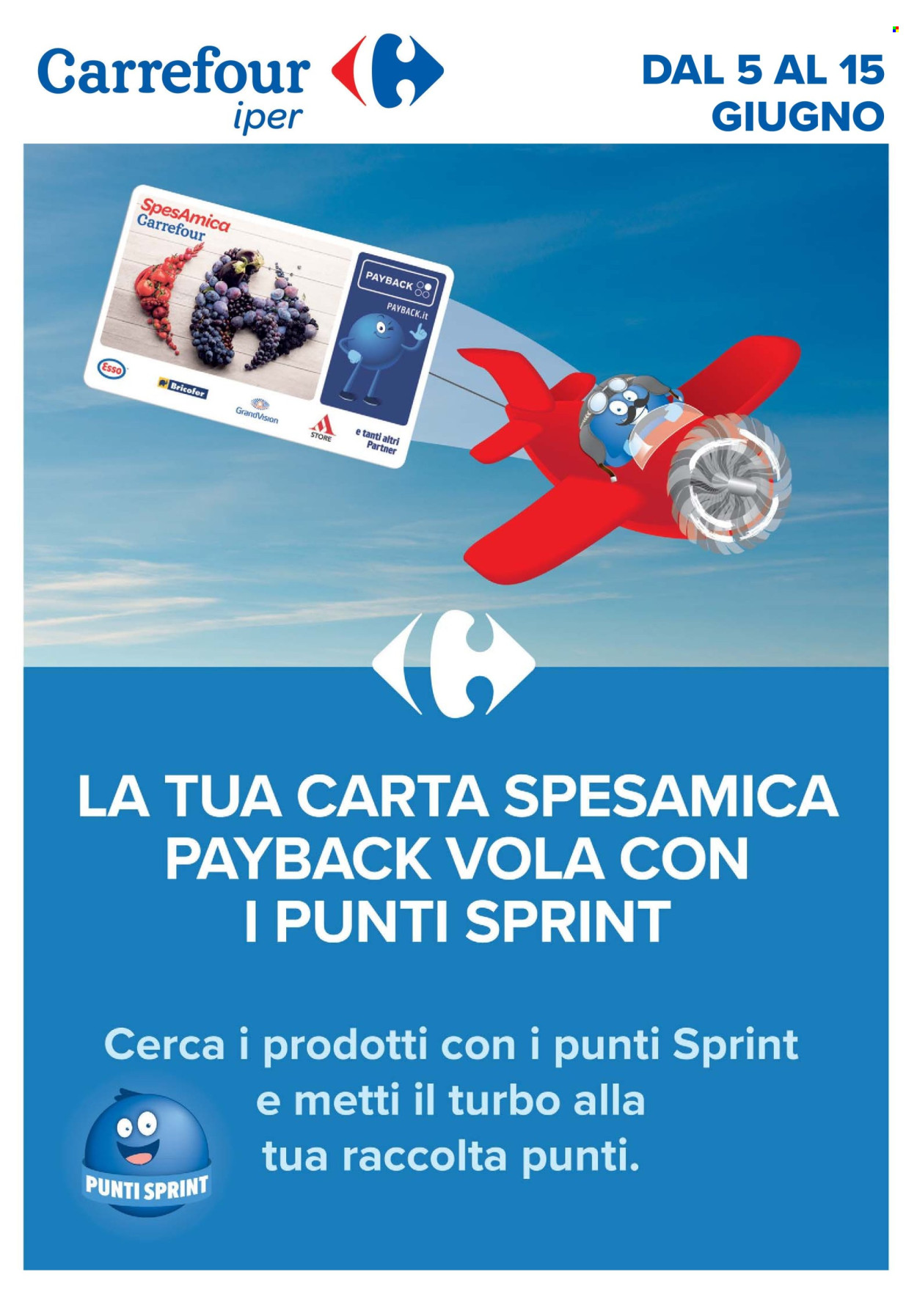 Volantino Carrefour - 5/6/2026 - 15/6/2026. Pagina 1