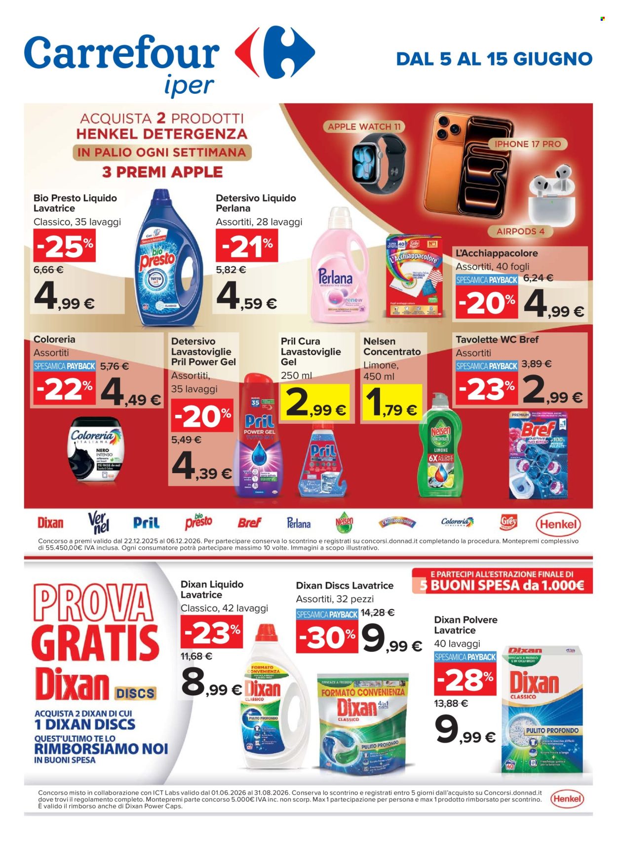 Volantino Carrefour - 5/6/2026 - 15/6/2026. Pagina 1