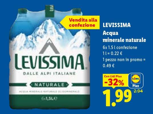 Levissima Acqua minerale naturale
