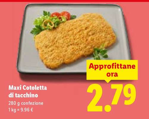 Maxi cotoletta di tacchino