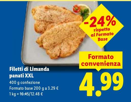 Filetti di Limanda panati XXL