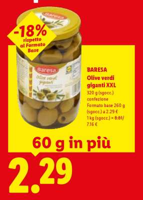 Baresa Olive verdi giganti XXL