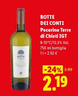 BOTTE DEI CONTI Pecorino Terre di Chieti IGT