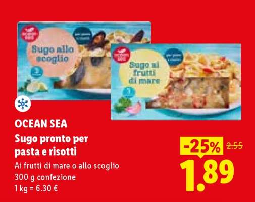 OCEAN SEA Sugo pronto per pasta e risotti