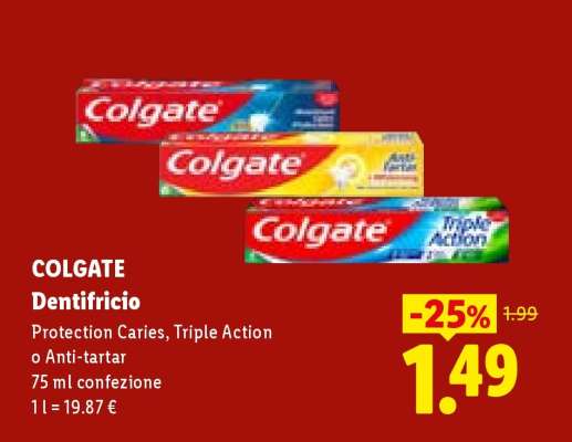 Colgate Dentifricio
