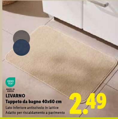 LIVARNO Tappeto da bagno 40x60 cm