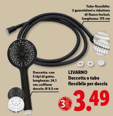 LIVARNO Doccetta o tubo flessibile per doccia
