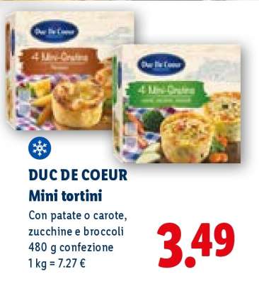 DUC DE COEUR Mini tortini
