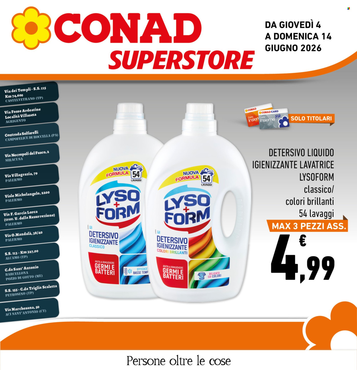 Leták Conad Superstore - 4.6.2026 - 14.6.2026. Strana 1