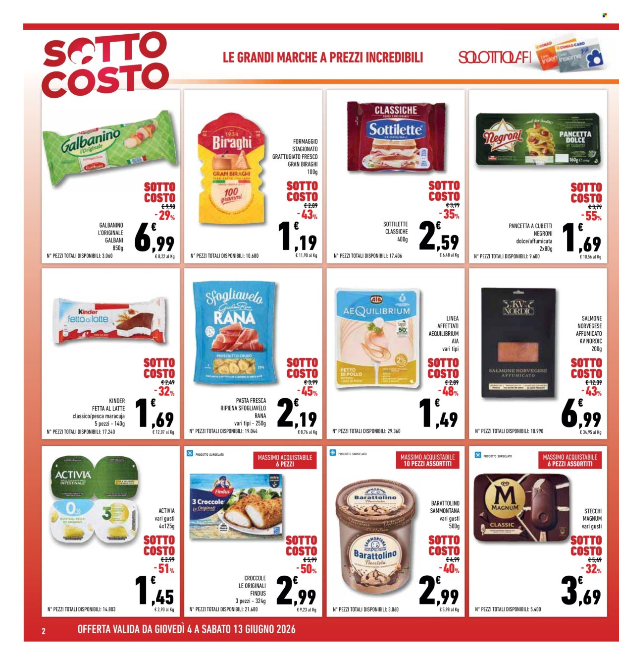Leták Conad - 4.6.2026 - 13.6.2026. Strana 2