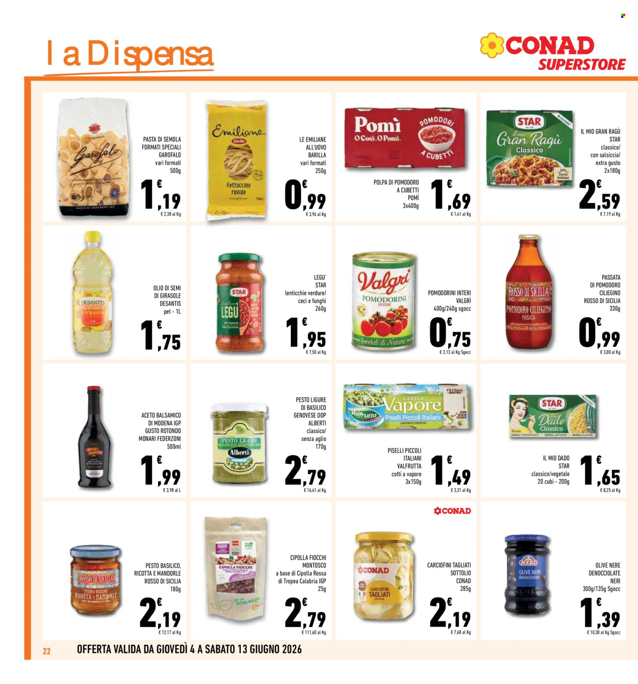 Volantino Conad - 4/6/2026 - 13/6/2026. Pagina 22