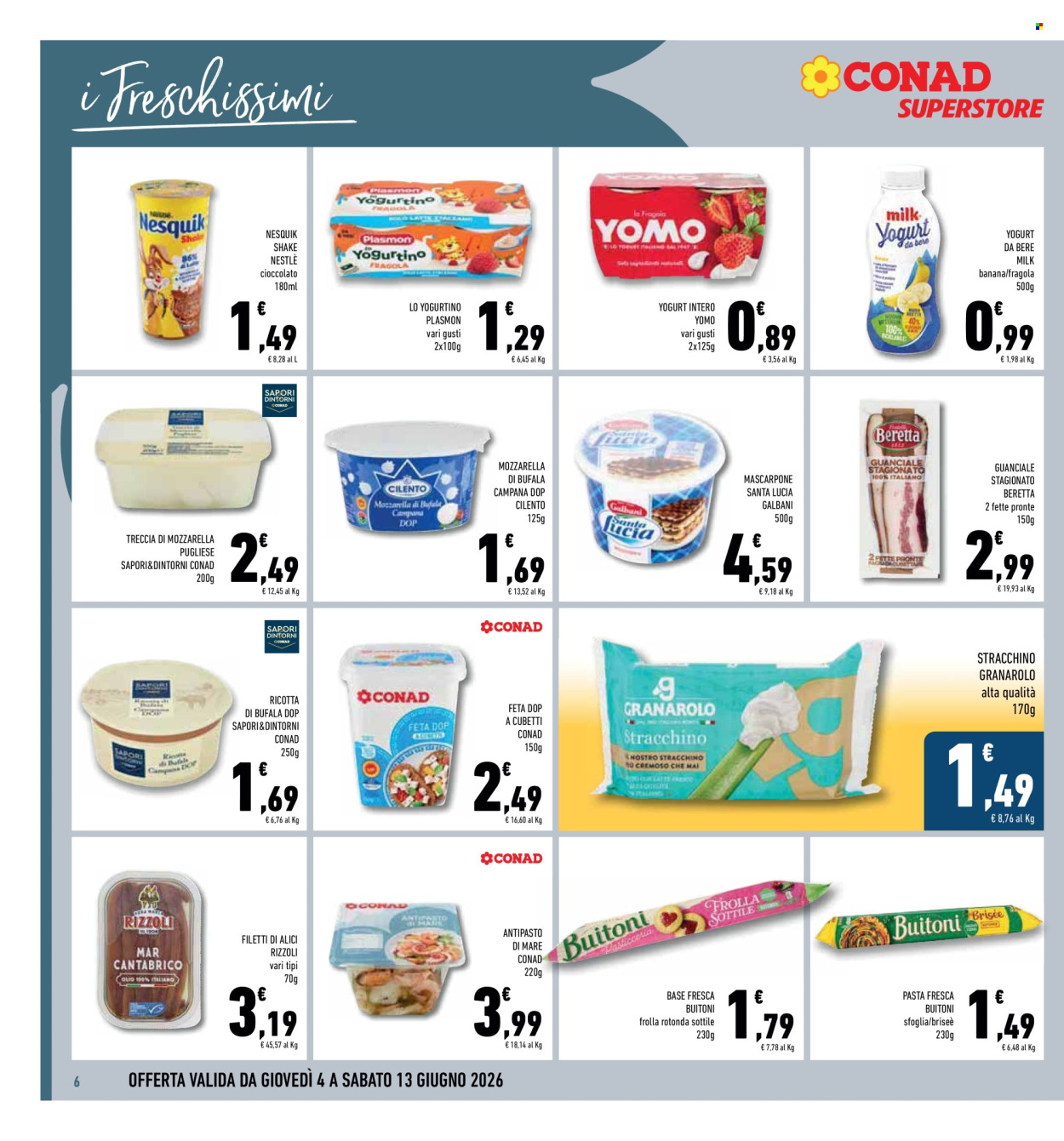 Leták Conad Superstore - 4.6.2026 - 13.6.2026. Strana 6
