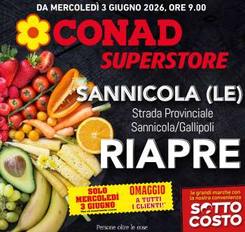 Volantino Conad Superstore - 3/6/2026 - 10/6/2026.