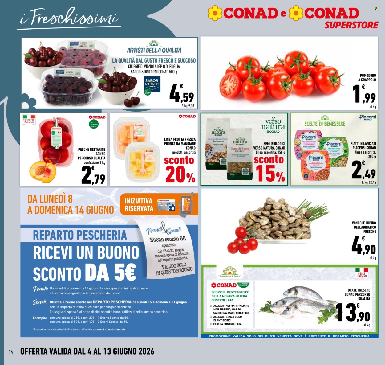 Volantino Conad Superstore - 4/6/2026 - 13/6/2026. Pagina 14