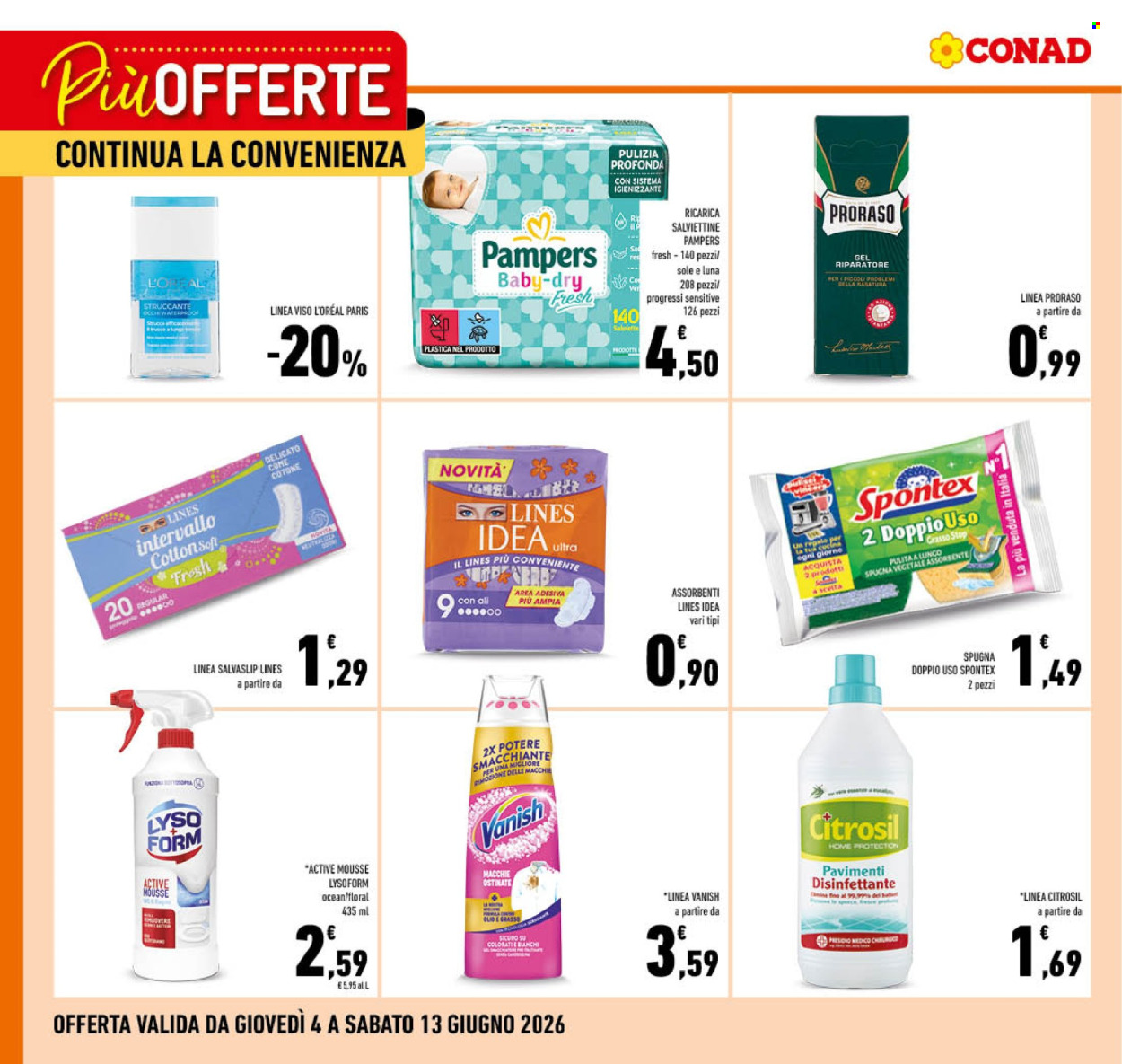 Leták Conad - 4.6.2026 - 13.6.2026. Strana 3