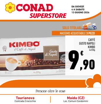 Volantino Conad Superstore - 4/6/2026 - 13/6/2026.