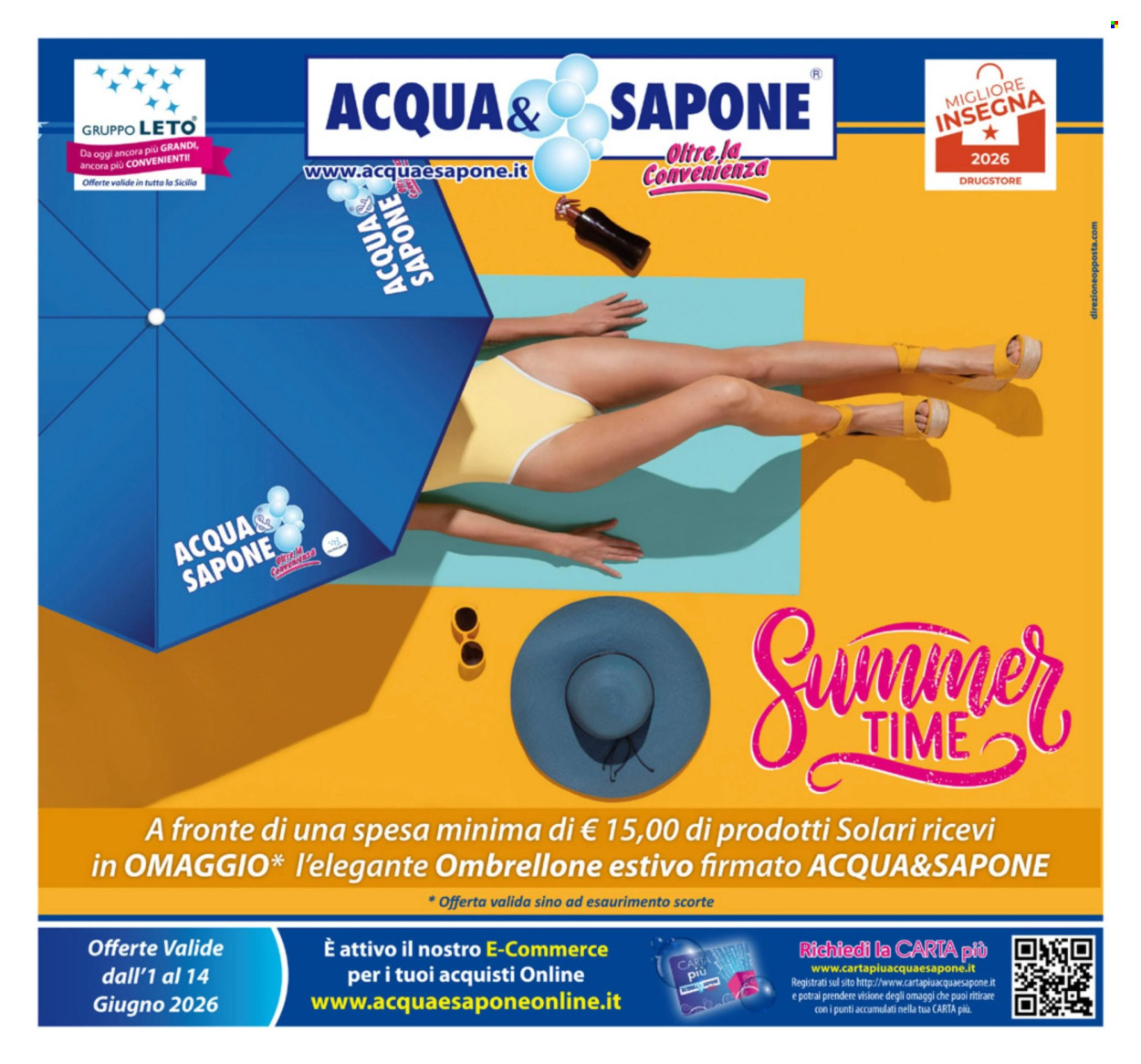 Volantino Acqua & Sapone - 1/6/2026 - 14/6/2026. Pagina 1