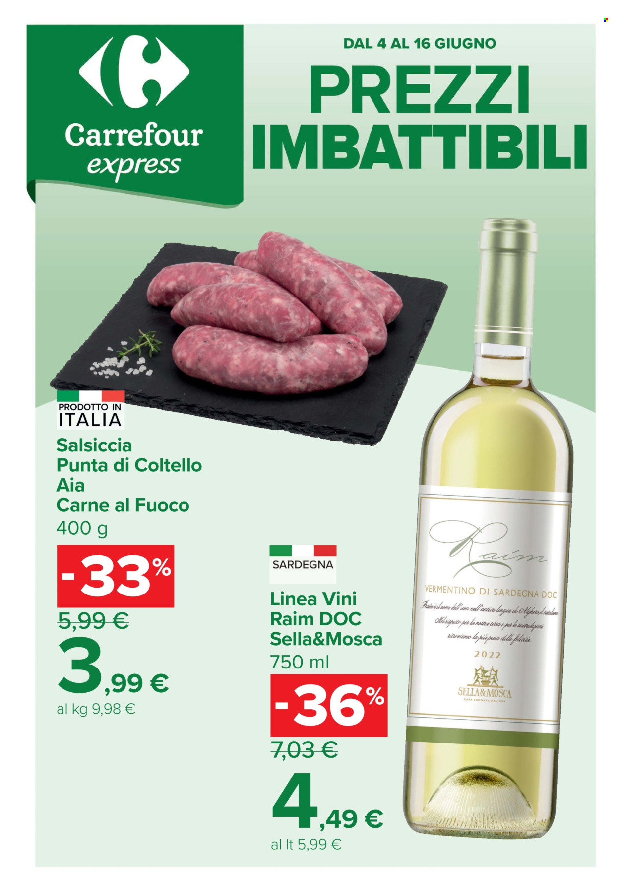 Volantino Carrefour - 4/6/2026 - 16/6/2026. Pagina 1