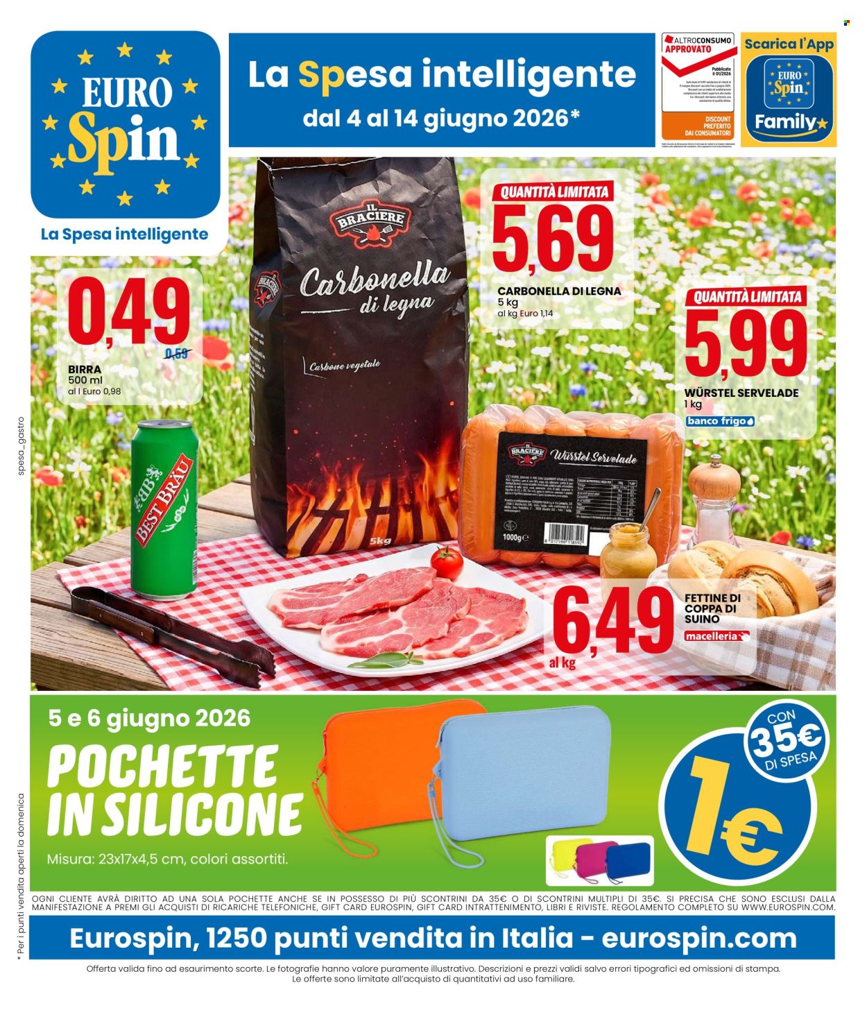 Volantino EuroSpin - 4/6/2026 - 14/6/2026. Pagina 1