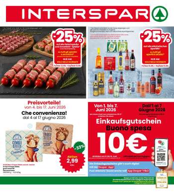 Volantino Interspar - 4/6/2026 - 17/6/2026.