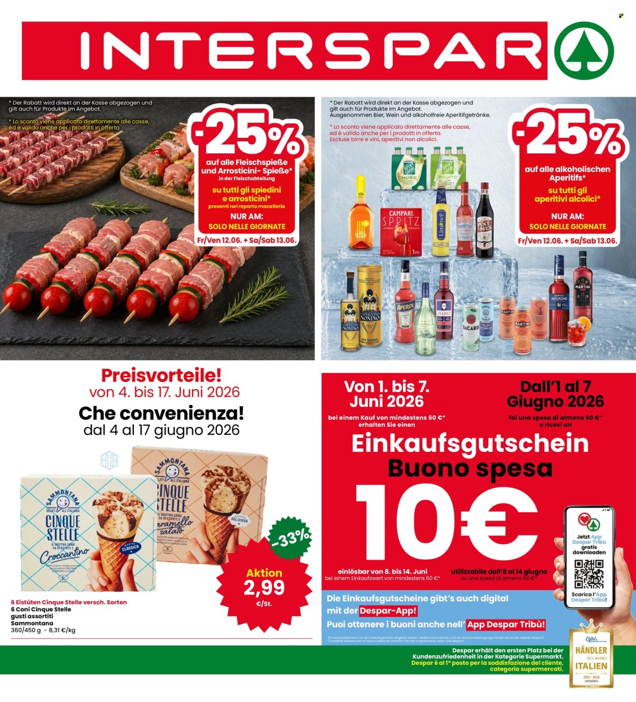 Leták Interspar - 4.6.2026 - 17.6.2026. Strana 1