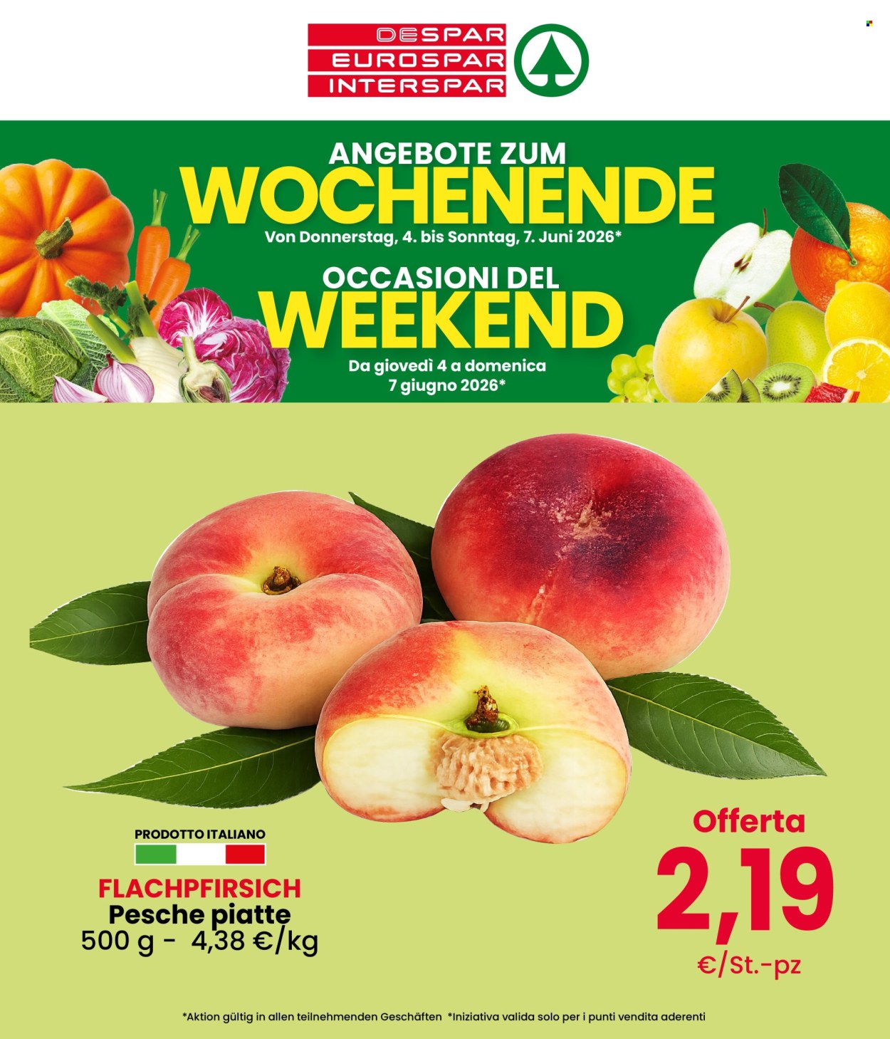 Volantino Eurospar - 4/6/2026 - 7/6/2026. Pagina 1
