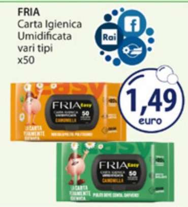 FRIA Carta Igienica Umidificata vari tipi x50