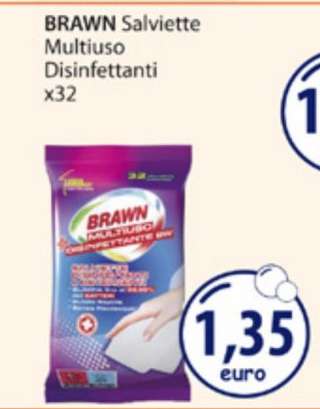 BRAWN Salviette Multiuso Disinfettanti x32