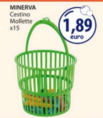 MINERVA Cestino Mollette x15