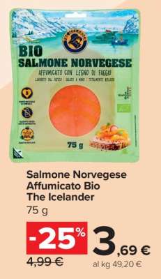 Salmone Norvegese Affumicato Bio The Icelander