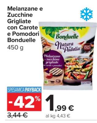 Melanzane e Zucchine Grigliate con Carote e Pomodori Bonduelle